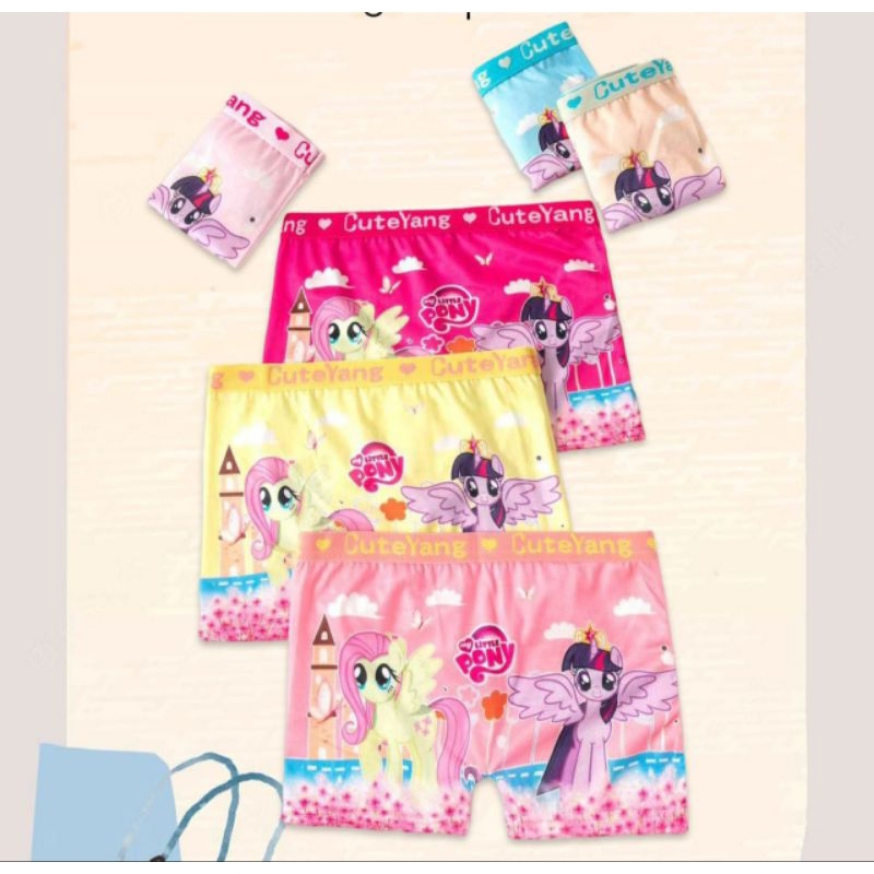 BOXER ANAK CEWEK,CELANA DALAM ANAK SEGI 4 CEWEK.CELANA DALAM IMPORT ANAK-ANAK