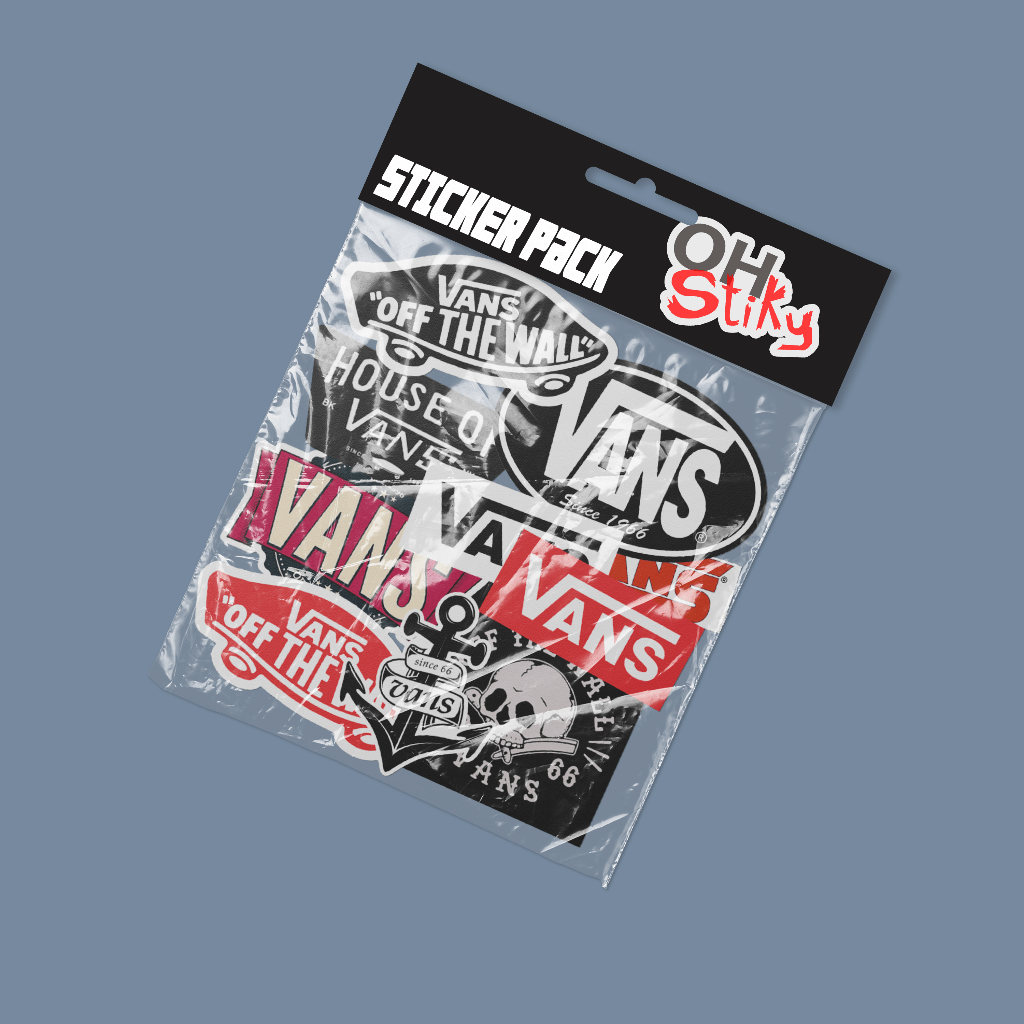 

Sticker stiker distro brand vans pack