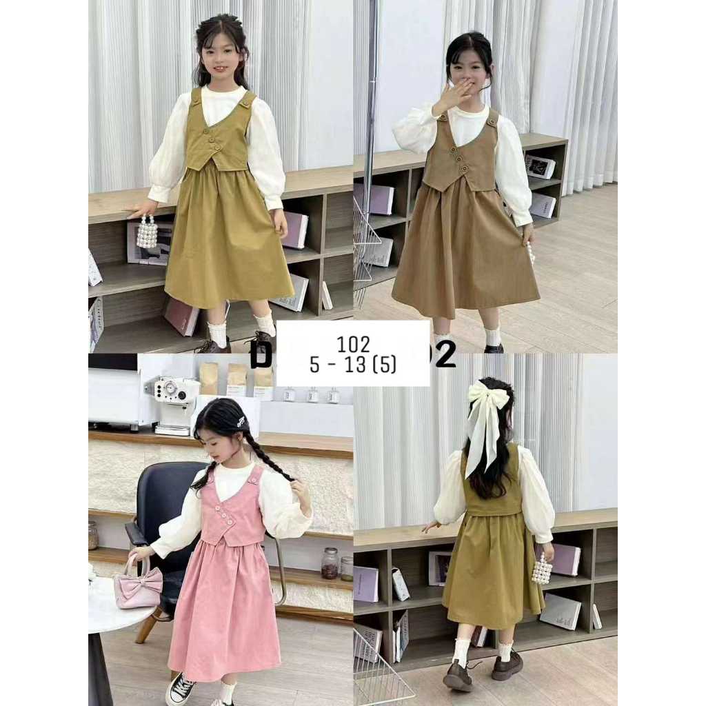 SET ROK 3IN 1 / MODEL 4 / SETELAN ANAK KOREA / SETELAN ANAK KEKINIAN / SETELAN ANAK KULOT BANDATAN /
