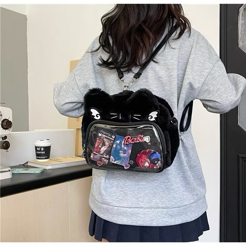 Tas Gendong Wanita Kecil Tas Ransel Cewek Bulu Shoulder ITA Bag BBN 6443