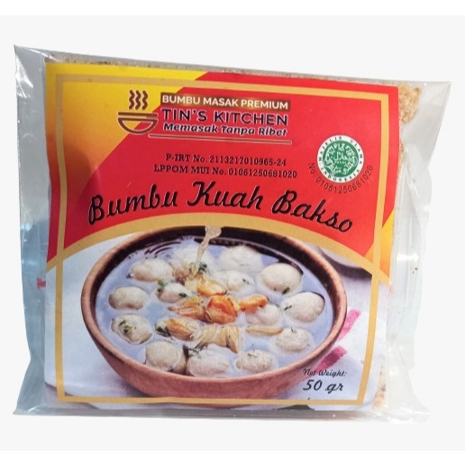 

Bumbu Kuah Bakso Tins Kitchen Ukuran 50gr Bumbu Masak Premium