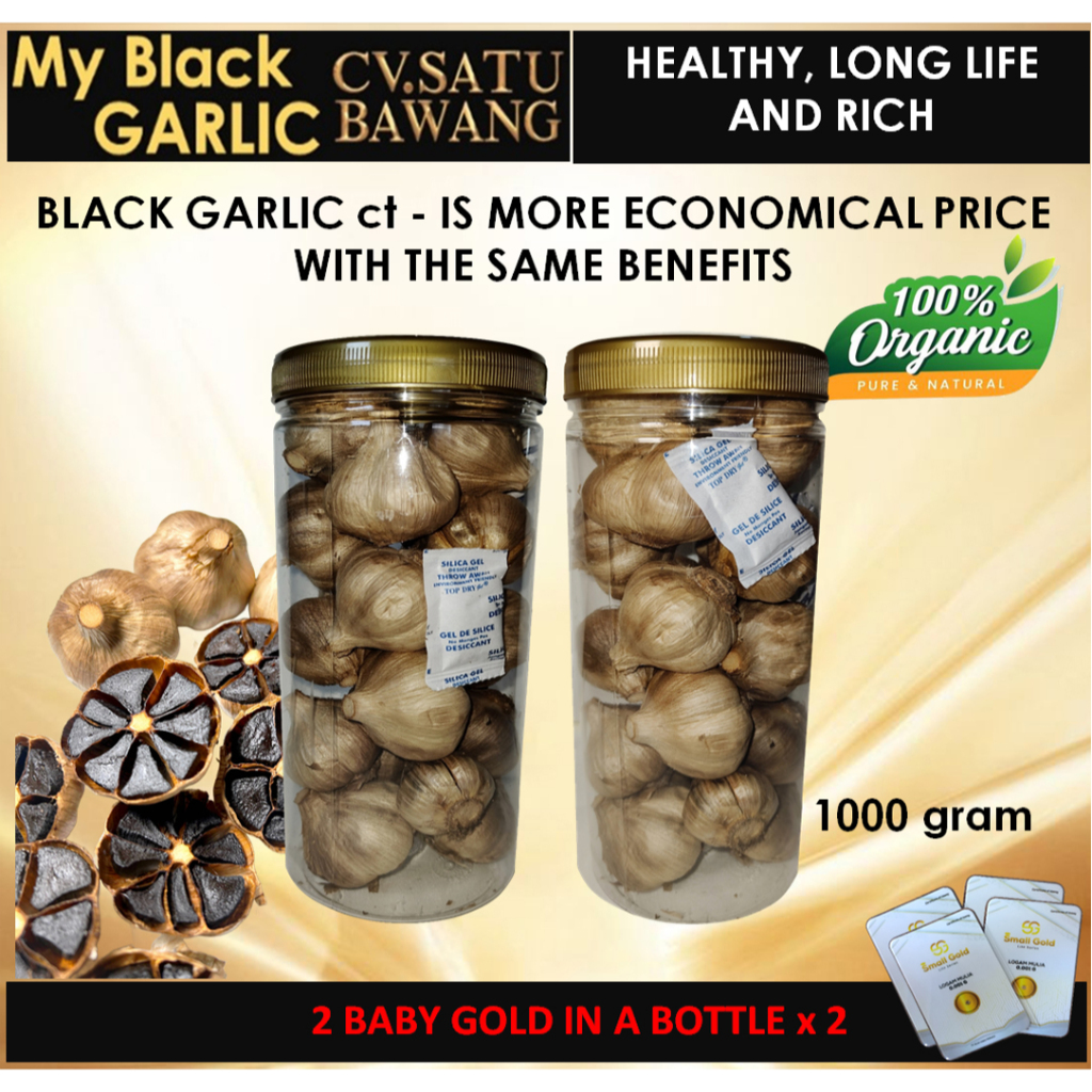 

Black Garlic , Bawang Hitam KATING,Lebih Hemat Manfaat Sama Dengan Bawang Tunggal Sebagai Pengganti Obat CV.Satu Bawang 1000 Gram
