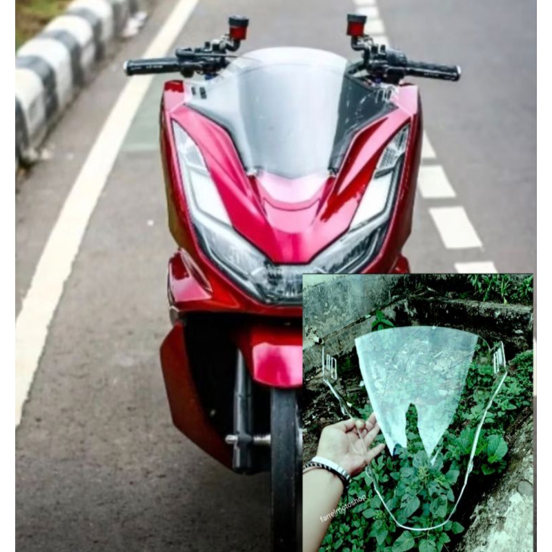 VISOR CEPER/STANDAR PCX 160 2021-2024 FULL BENING GANTENG