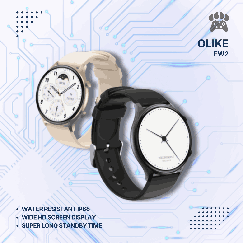 Olike Smartwatch FW2 Bluetooth Call, Waterproof IP68