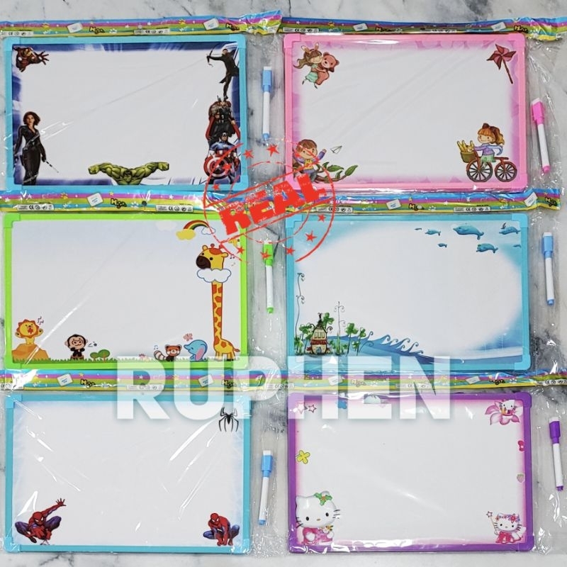 

Papan Tulis Anak Whiteboard Kecil 34,5 x 25 cm