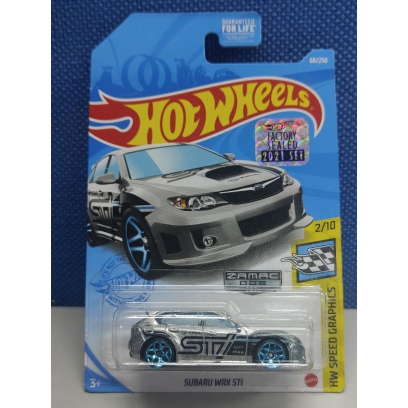 Hot Wheels Subaru WRX STI Silver Zamac