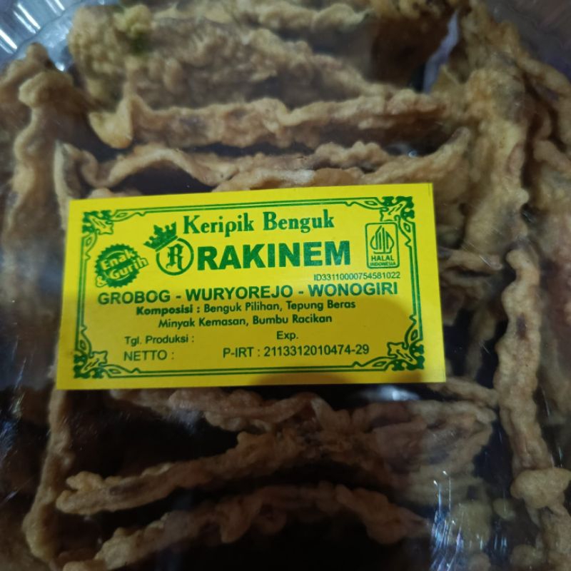 

kripik Benguk rakinem Wonogiri lezat gurih