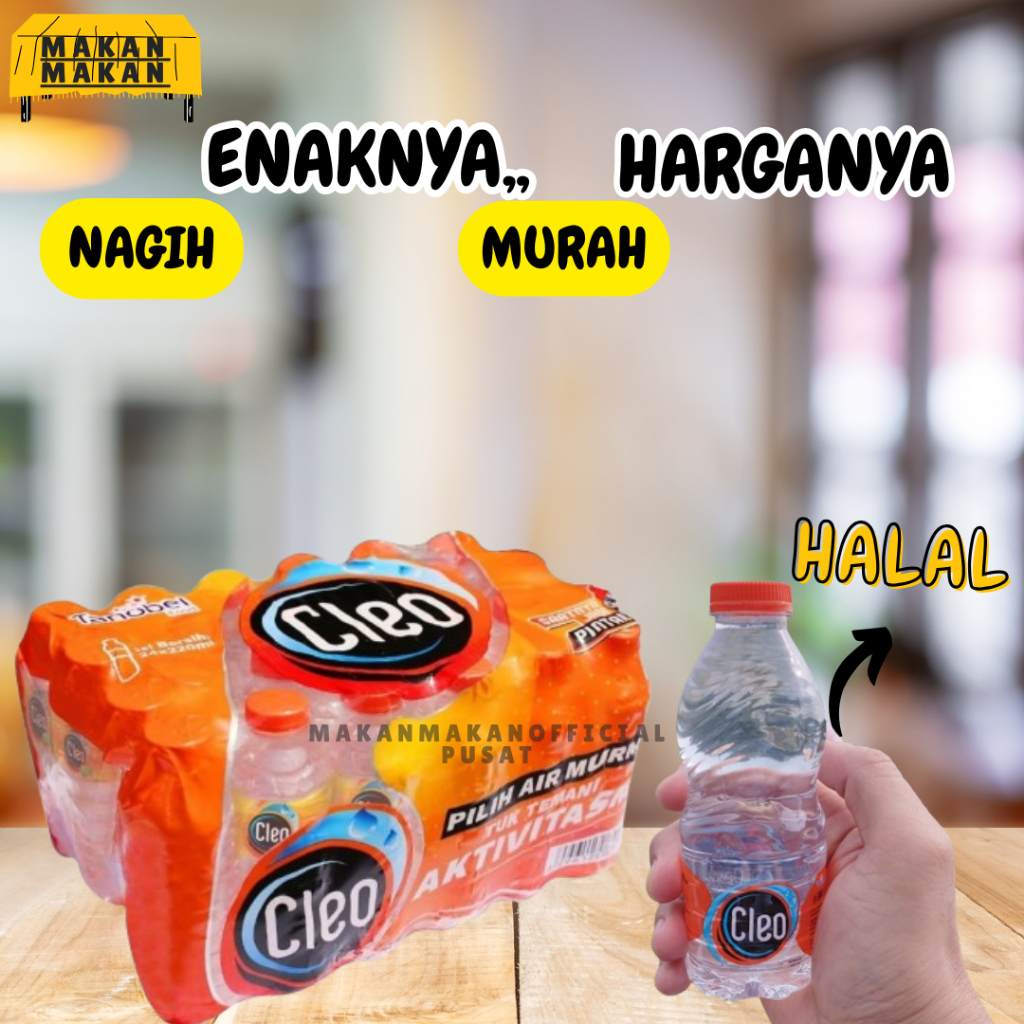 

Cleo Air Mineral 220 ml isi 24 pcs Cleo Air Mineral 220ml (isi 24 botol)