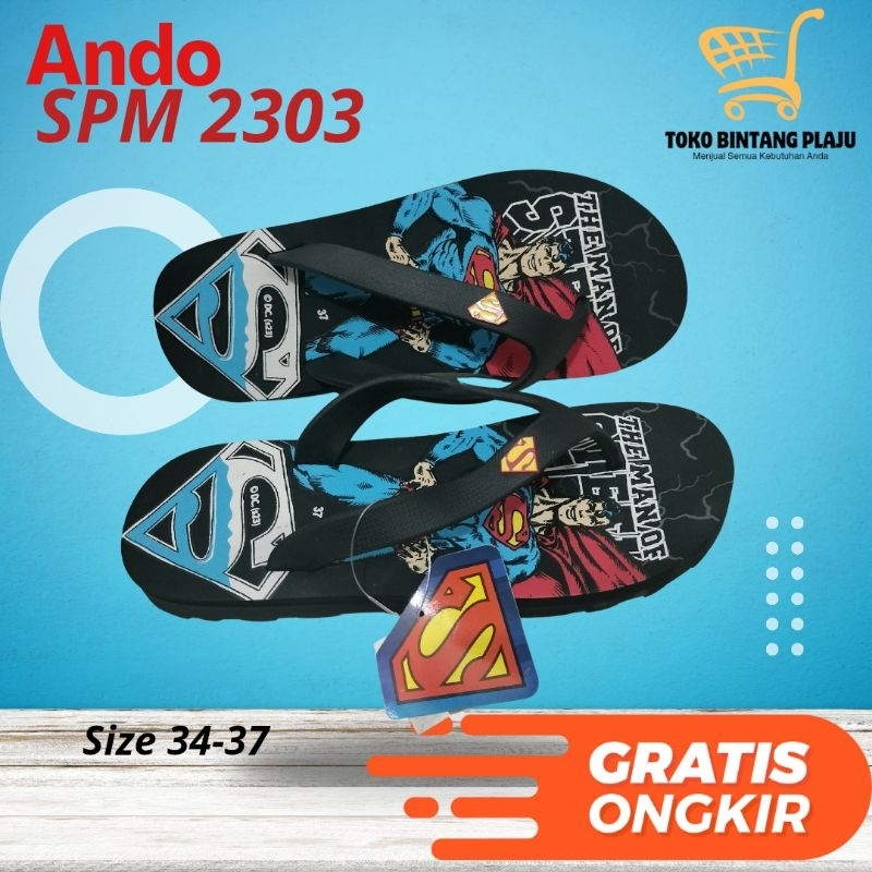 SANDAL ANDO  ANAK SPM 2303 SUPERMAN