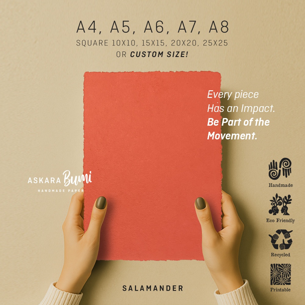 

Kertas Daur Ulang // Handmade // Ramah Lingkungan // eco friendly // Salamander