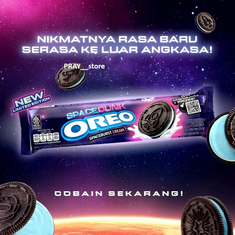 

OREO Spacedunk Spaceburst Cream Tutti Fruity Space Dunk Oreo Unik