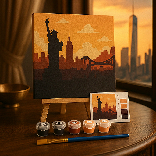 

SFO - DIY Paint By Numbers Kit 1 Set - New York City Z