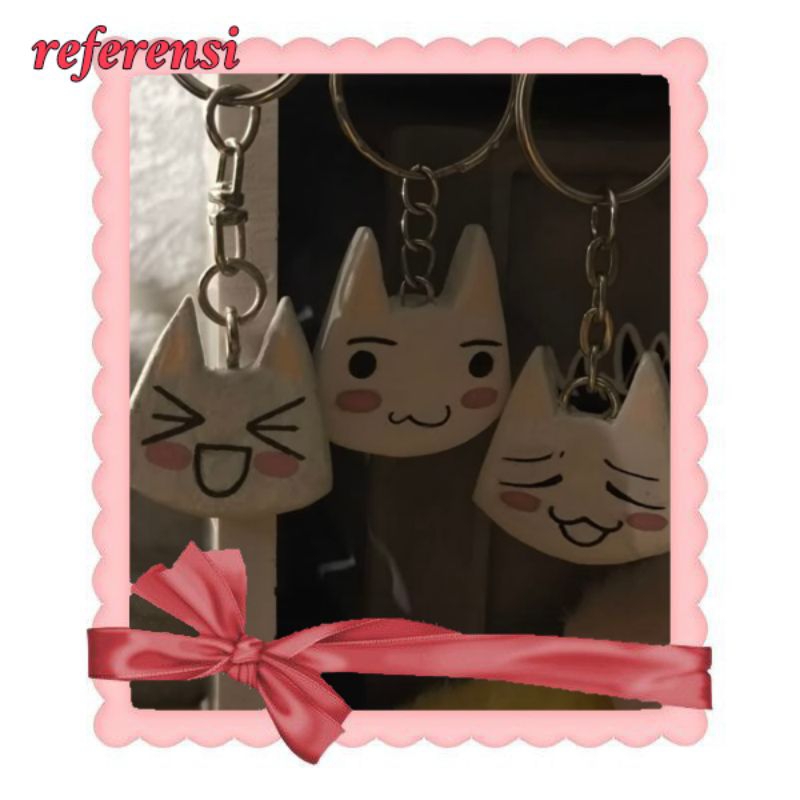 dray clay keychain toro inoue cat