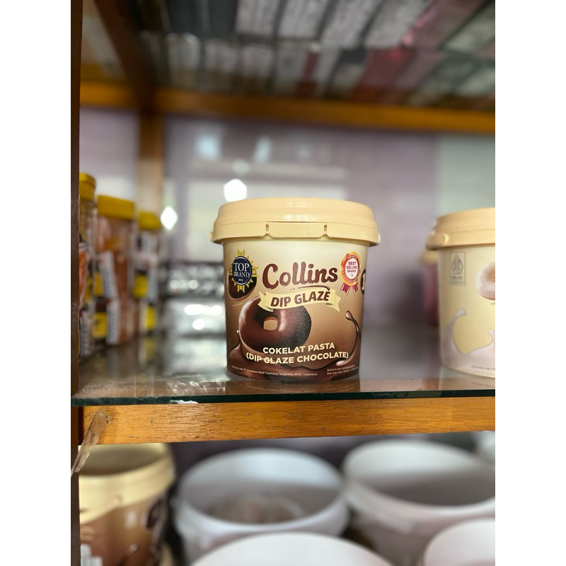 collins glaze coklat