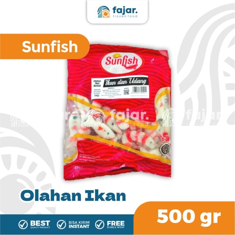

[Best Seller] Sunfish Bentuk Ikan & Udang 500g