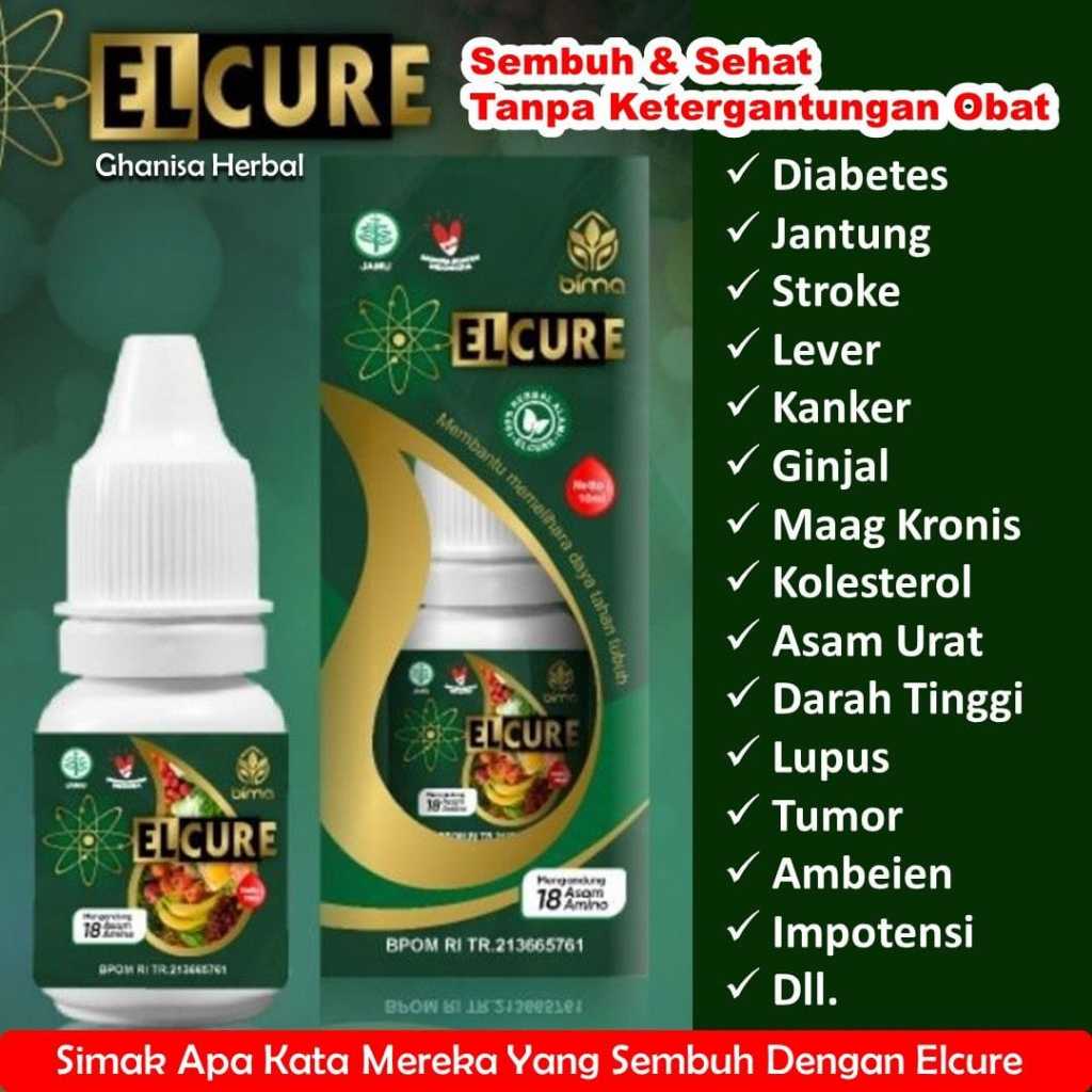 

ELCURE 1 BOTOL ISI 10ML JAMU TETES ORIGINAL BIMA