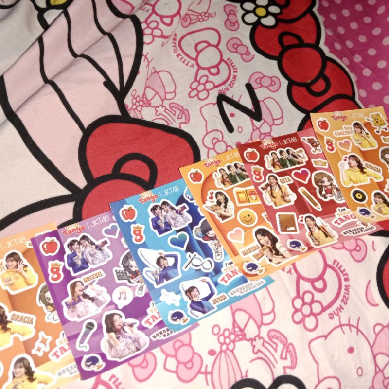

Sticker jkt48 tango waffle official *co wajib baca desk
