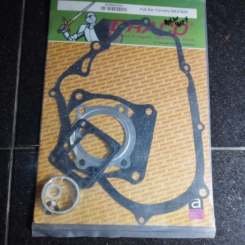original Draco Paking full set Yamaha fullset komplit blok block head top kopling knalpot oil oli si