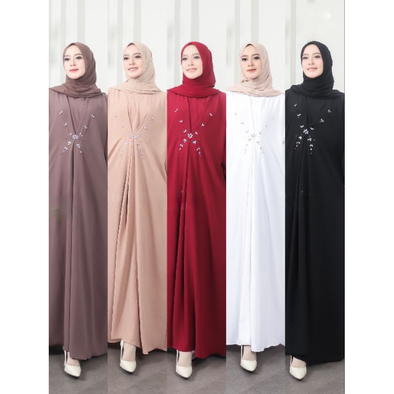 dafia-kaftan terbaru. dress kaftan. abaya. abaya crinkle. simple dress