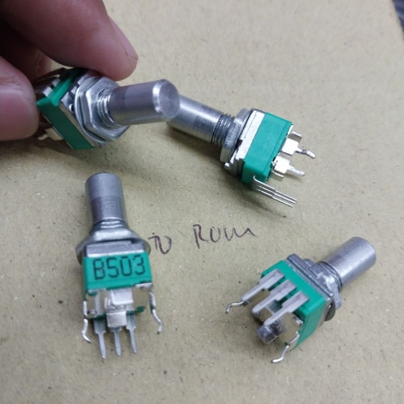 Potensio 3 kaki B503 / 50K As bulat  hijau