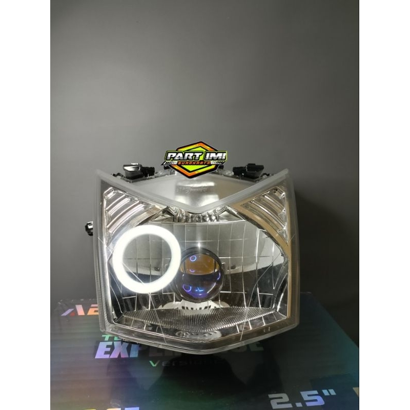 Biled h4 icc by bullaes set headlamp beat fi 2013/2015 biled h4 icc custom headlamp beat fi