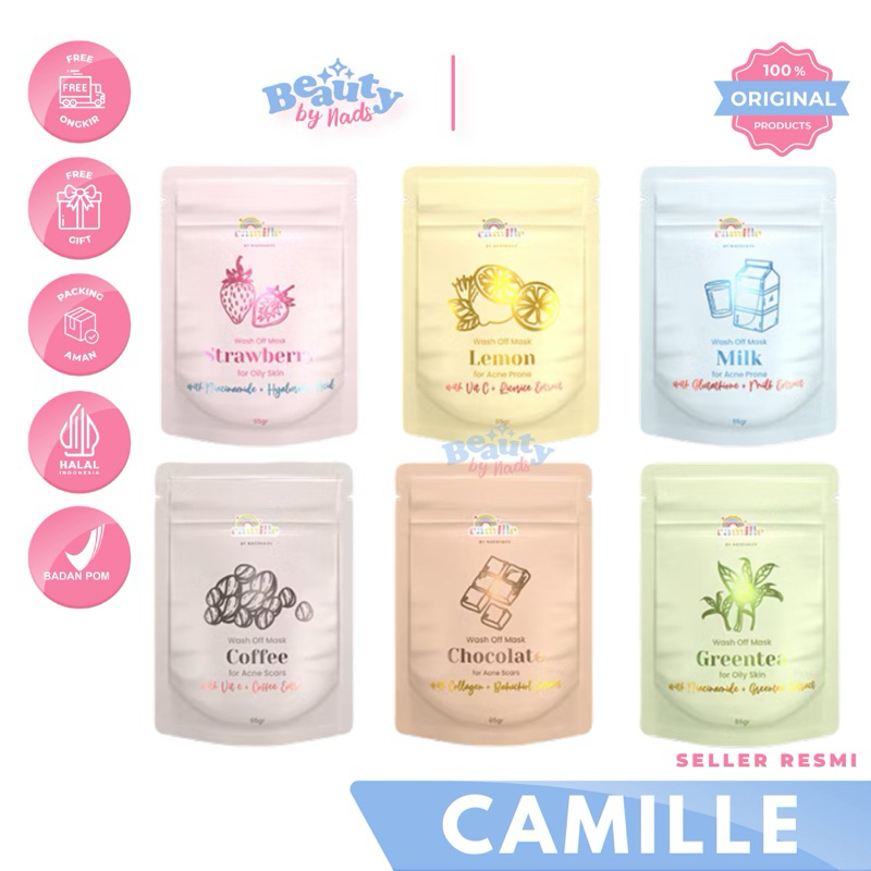 BEAUTYBY.NADS | CAMILLE BEAUTY MASKER WAJAH ORGANIK FACEMIST FACE MIST LITTLE POP BY CAMILE BEAUTE M