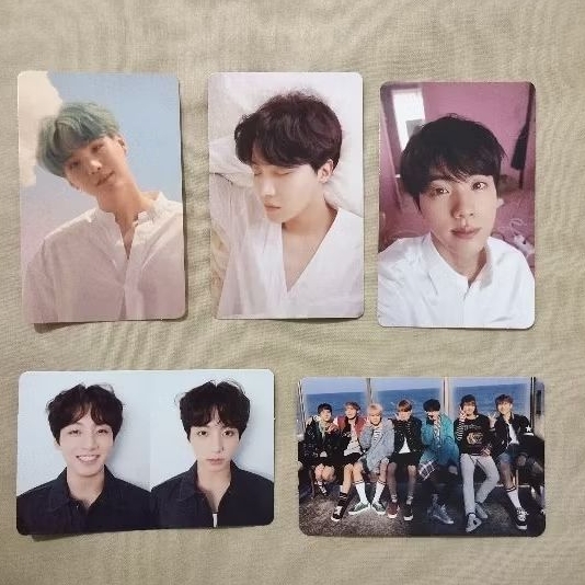 [Baca Deskripsi] Ready Official Photocard PC BTS Jungkook Jin Suga J-Hope Love Yourself Her L O Tear