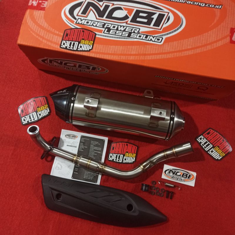 Knalpot Standar Racing NOBI NOB1 Bold X Stainless NMAX OLD 2015-2019