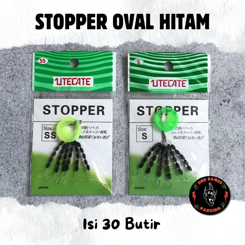 Stopper Pancing Kecil Besar Isi 30 Pcs Bentuk Oval Utecate