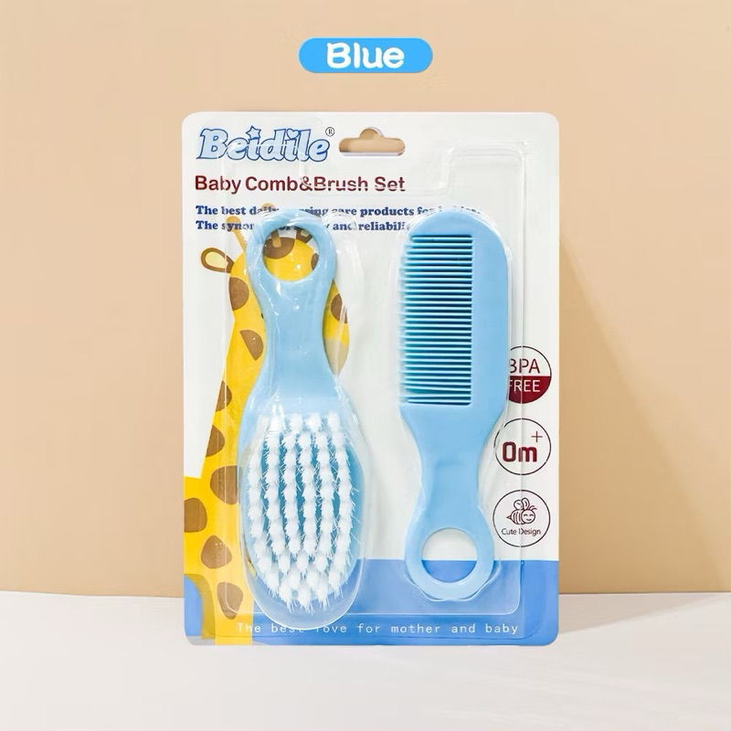 Set Sisir Rambut Bayi Baby Newborn Sisir Sikat Bayi Lembut