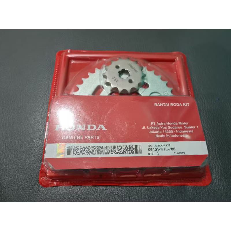 Gear Set + Rantai supra 125 KTL Gir Set honda Supra fit Supra x125 GIR SET Revo lama Karisma