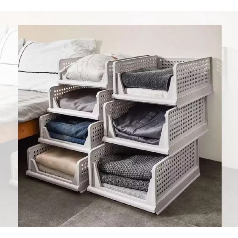 Rak Laci Lipat Lemari / Storage Box Lemari Plastik