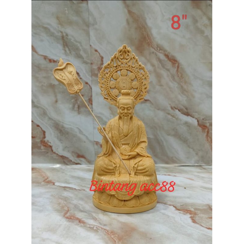 patung dewa thai siong / thai shang lau cin- kayu -8inch -gl