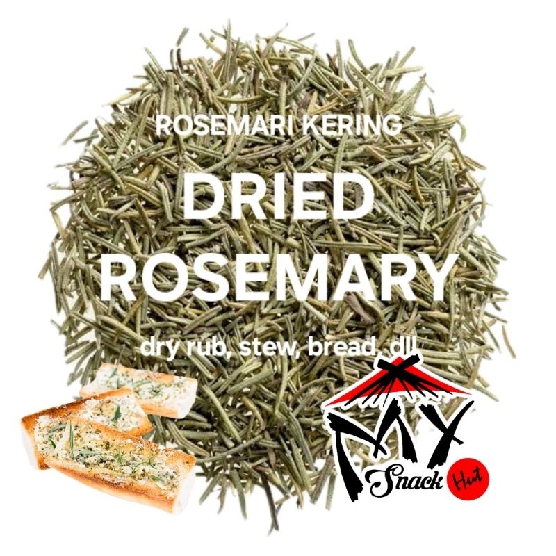 

ROSEMARY KERING 100GR DRIED DRY ROSMARIN LEAVES LEAF HERB DAUN ROSEMARI MASAK MI DIE XIANG 迷迭香 TURKI