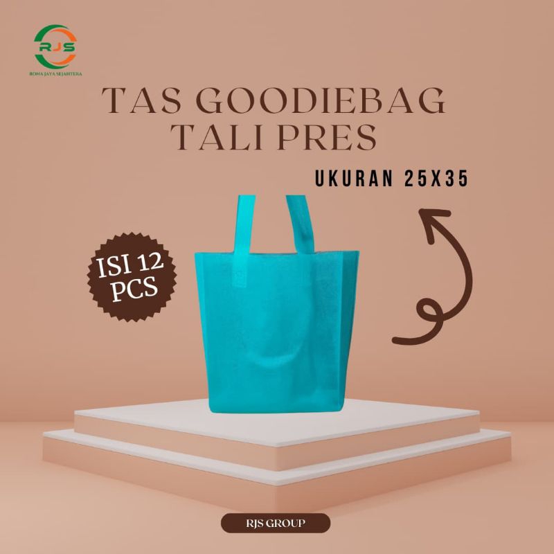 

(Isi 12 pcs) Lusinan Tas Goodiebag 25x35
