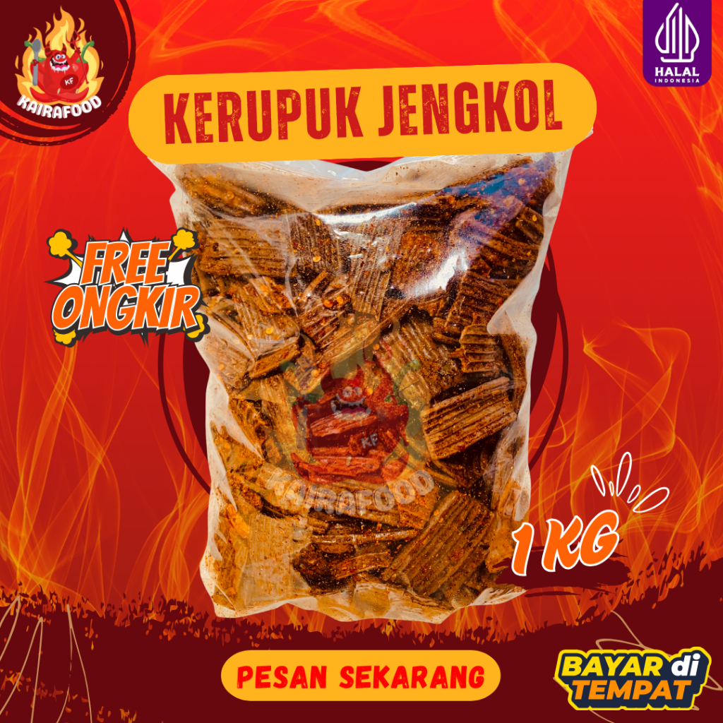 

1 KG KERUPUK JENGKOL PEDAS MANTUL RENYAH