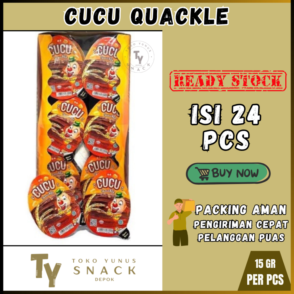 

CUCU QUACKLE COKLAT ISI 24 PCS @15GR