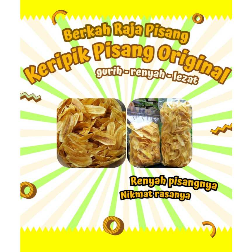 

Keripik Pisang 250gr Rasa Original || Gurih Manis Renyah Murah
