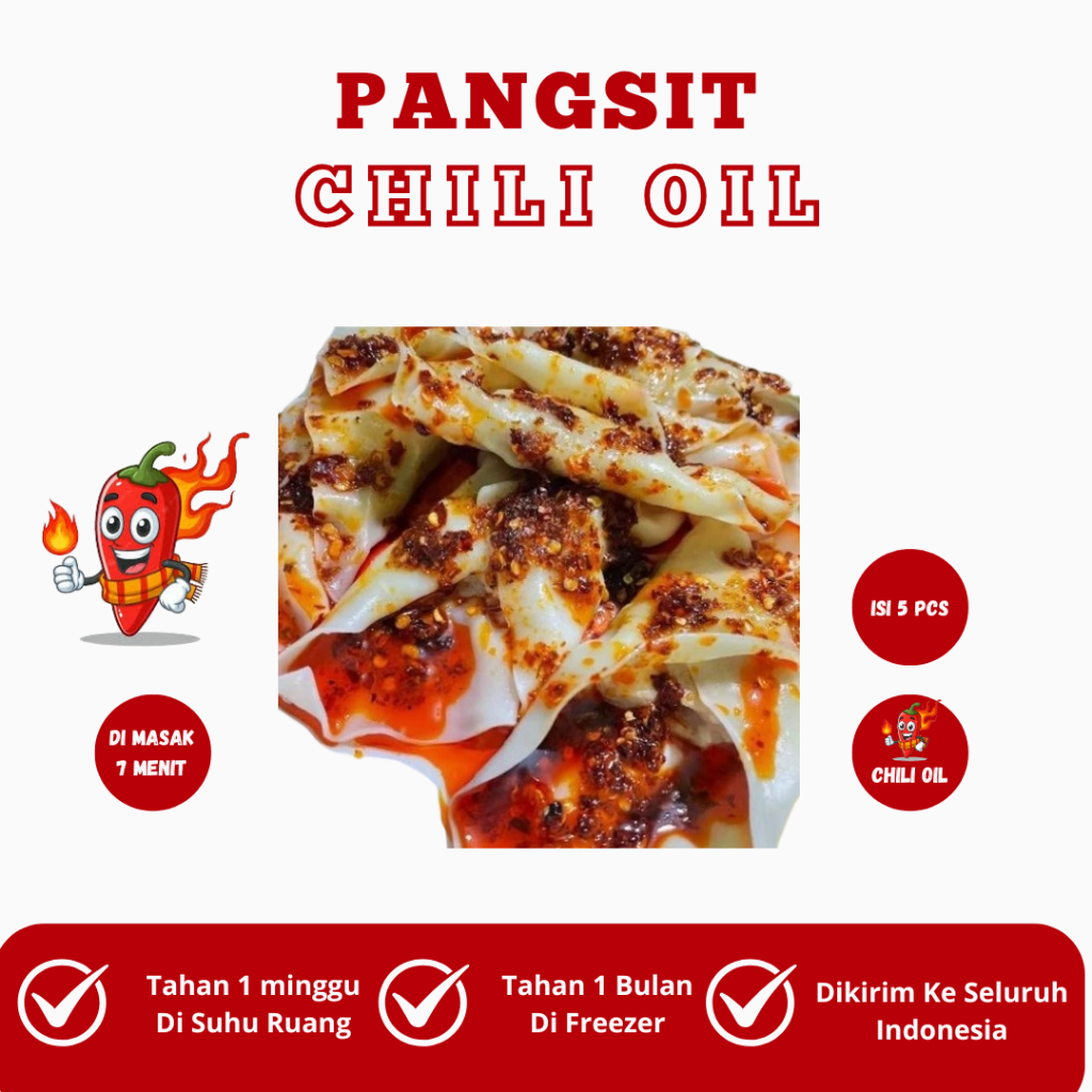 Pangsit Isi Ayam / Pangsit Rebus / Pangsit Goreng / Pangsit Kuah Pedas / Pangsit Chili Oil