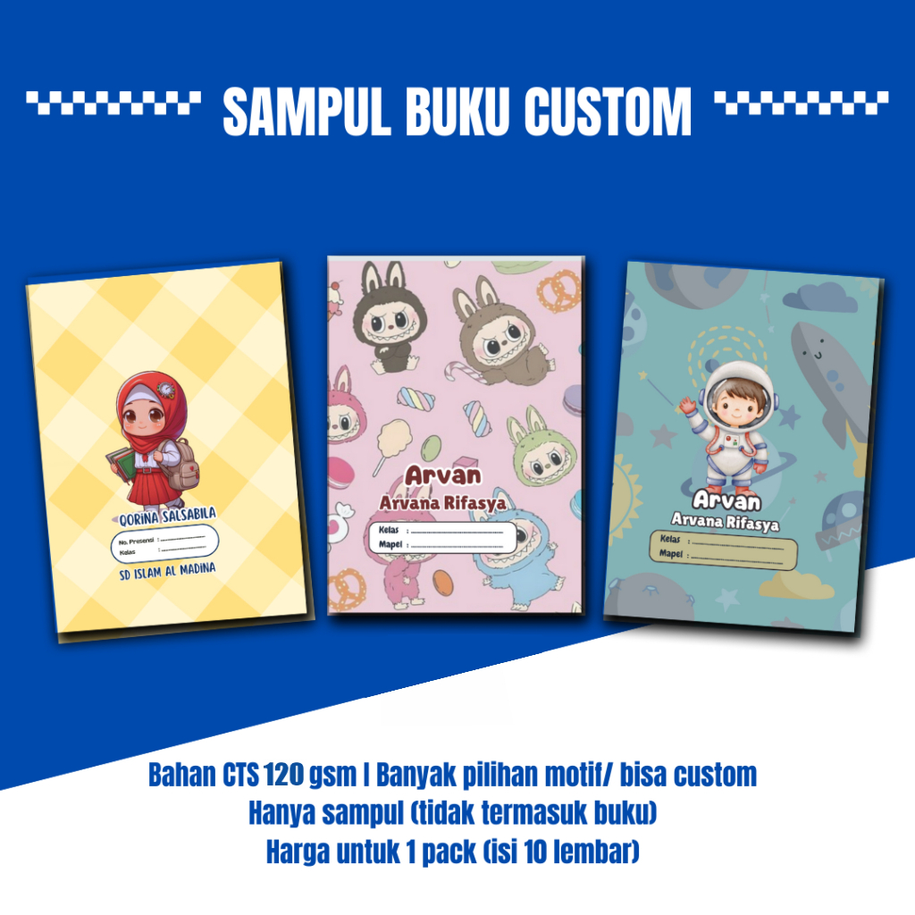 

Sampul Buku Tulis Custom Pesanan Lebih dari 10 pack A5