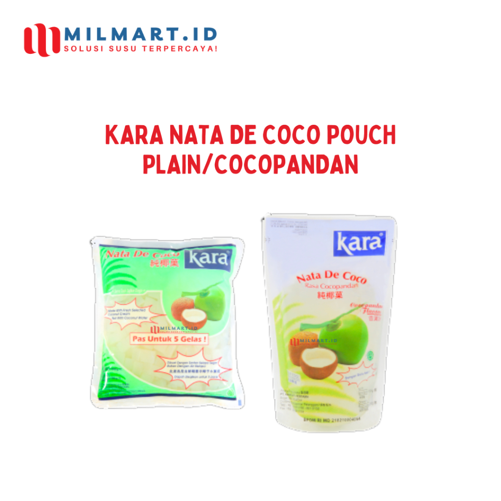 

KARA NATA DE COCO POUCH PLAIN SLICE 1000G COCOPANDAN 360G BUNGKUS