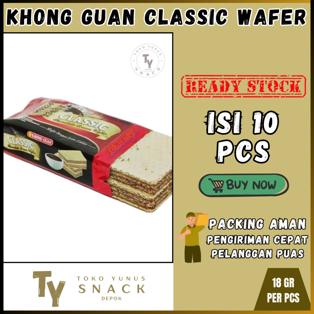

KHONG GUAN CLASSIC WAFER ISI 10 PCS @18GR