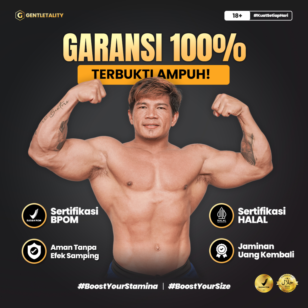 GENTLETALITY - Suplemen Herbal Pria Dewasa Xtra Strong [100 Kapsul]