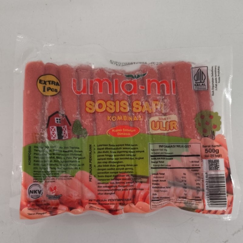 

Sosis Merah Ulir Umiami 500 gr