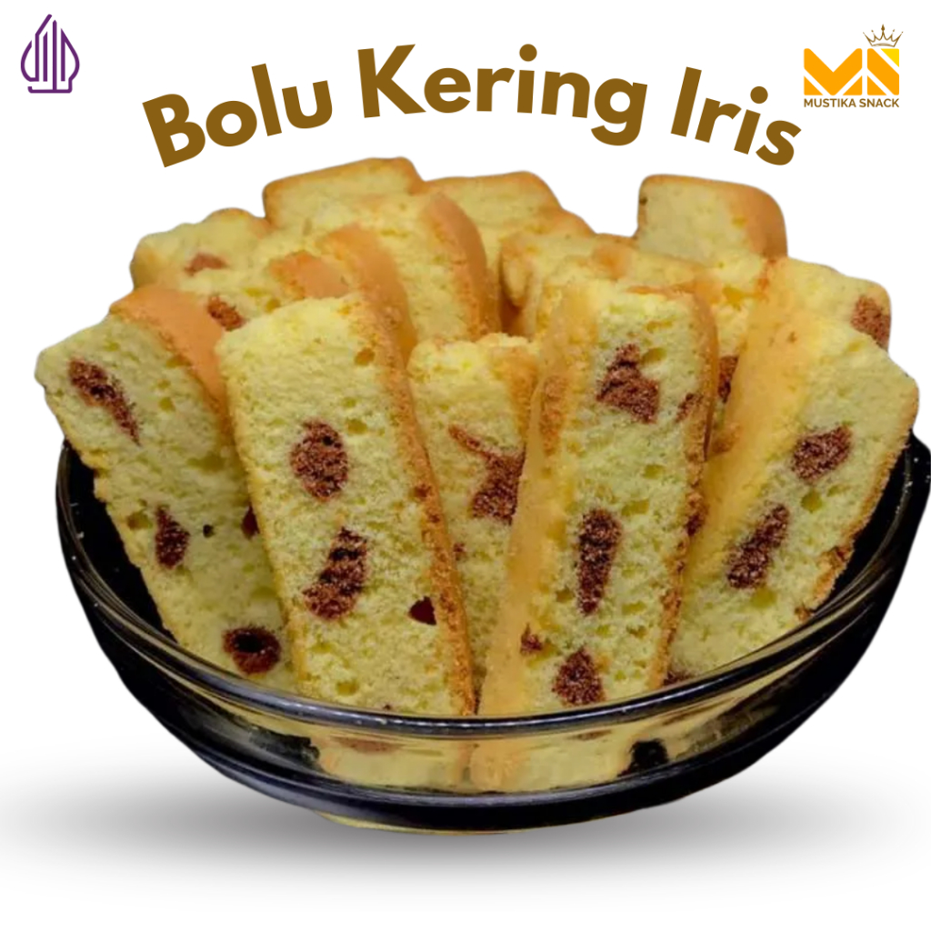 

Bolu Panggang Kering Renyah Gurih Manis Iris Cemilan Legendaris 500gr