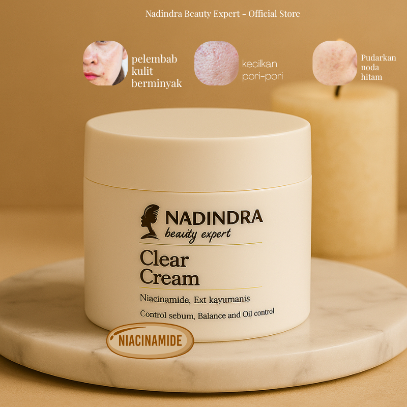 Nadindra Beauty Expert Clear Cream for oily, acne and broken barrier
