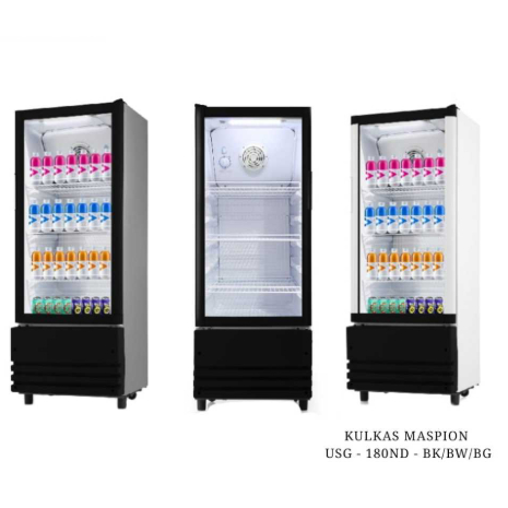 MASPION Display Showcase USG180 / Cooler Display MASPION USG-180 Black