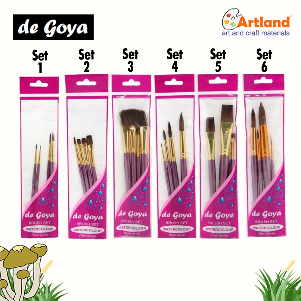 

Kuas Lukis DeGoya WaterSet – Synthetic Hair, Gagang Pendek
