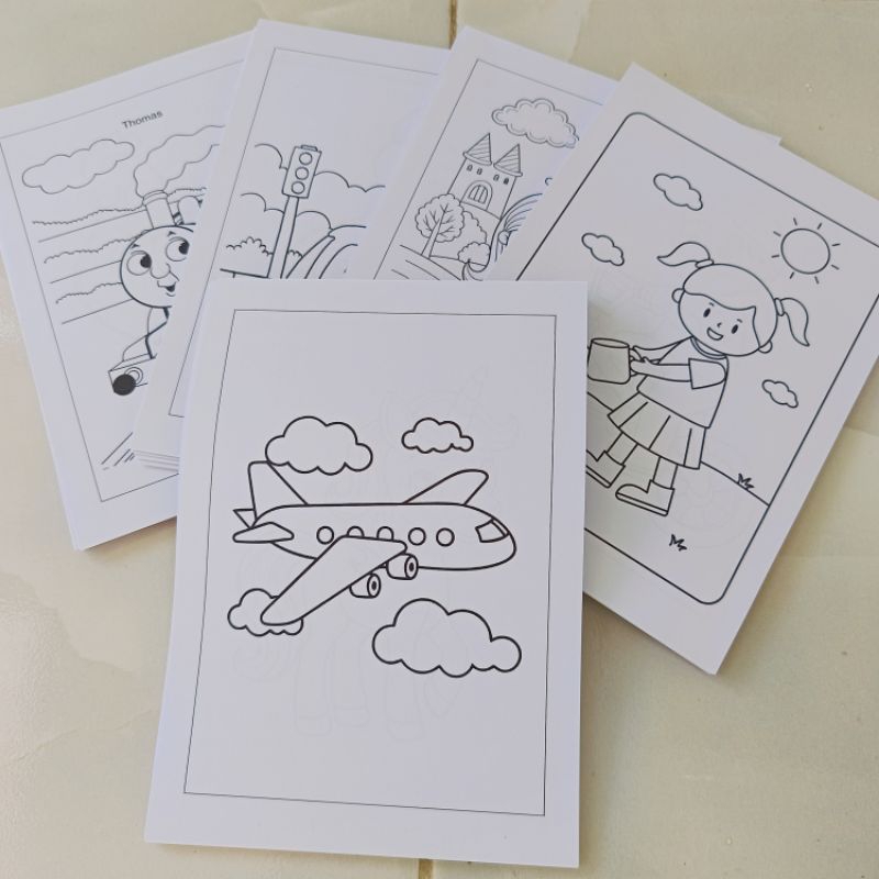 

kertas mewarnai A5 isi 50 lembar untuk anak TK/Paud