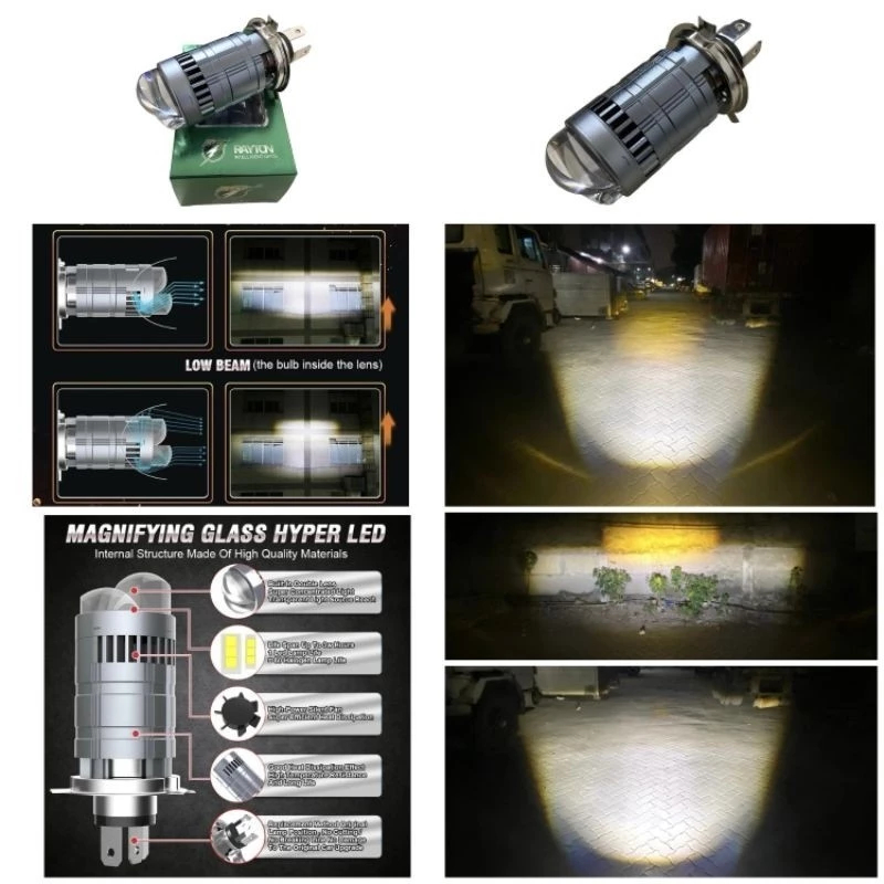 Lampu Depan Utama RTD Rayton H4 Dual Laser Led M01F - SG 45 Watt Motor Maupun Mobil Universal